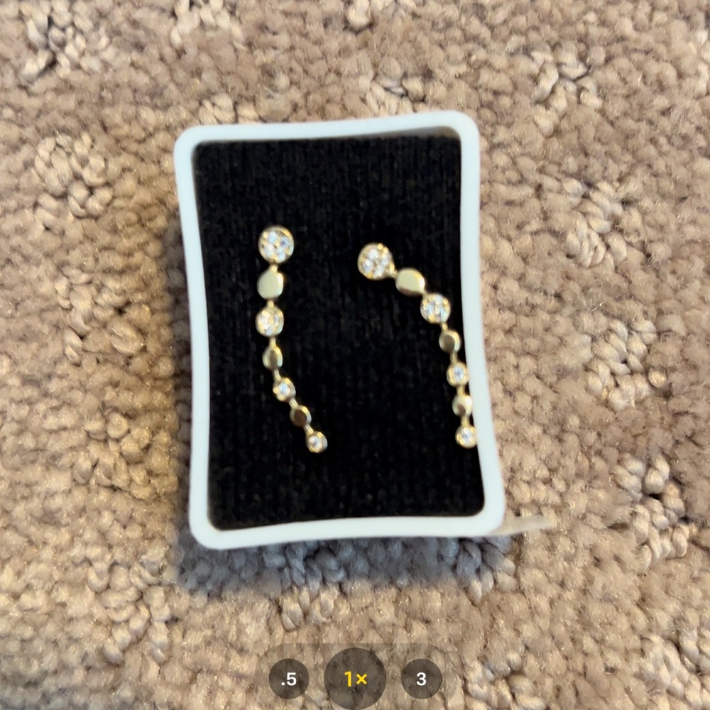Gold drop earrings